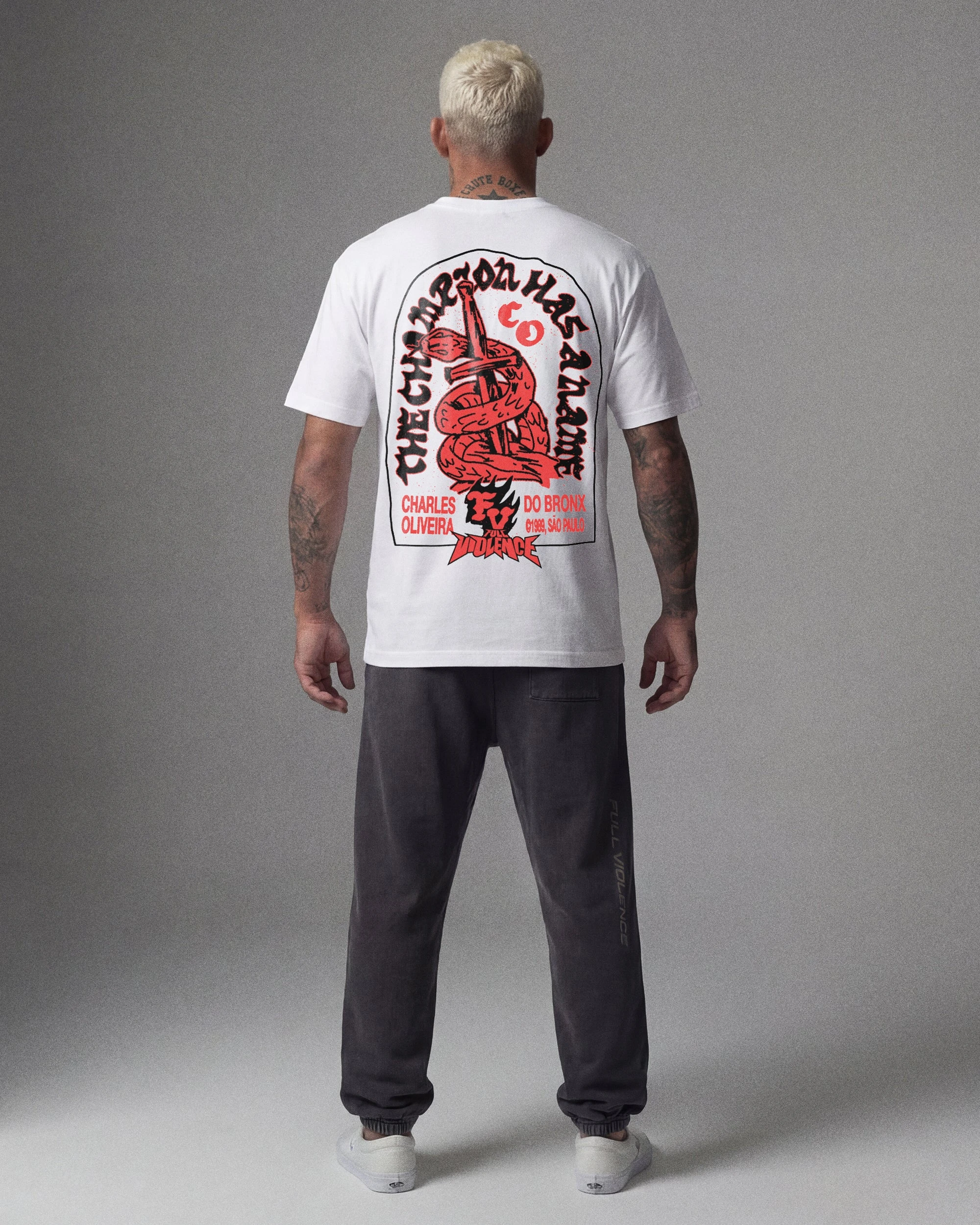 MMA New Do Bronx Charles Oliveira Sommer Herren 1989 T-Shirt Sportshirt Übergroßes, atmungsaktives, schnell trocknendes Trainings-Fitness-Box-T-Shirt – Detail 4