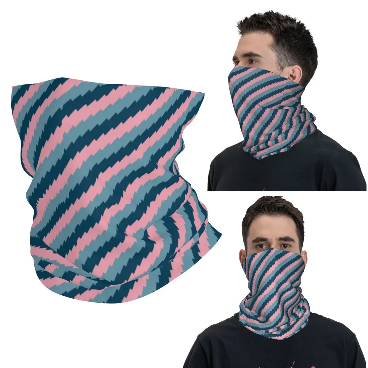 

Современная зигзагообразная бандана с геометрической волной, волшебный шарф с принтом, универсальный велосипедный шарф для мужчин, женщин, взрослых