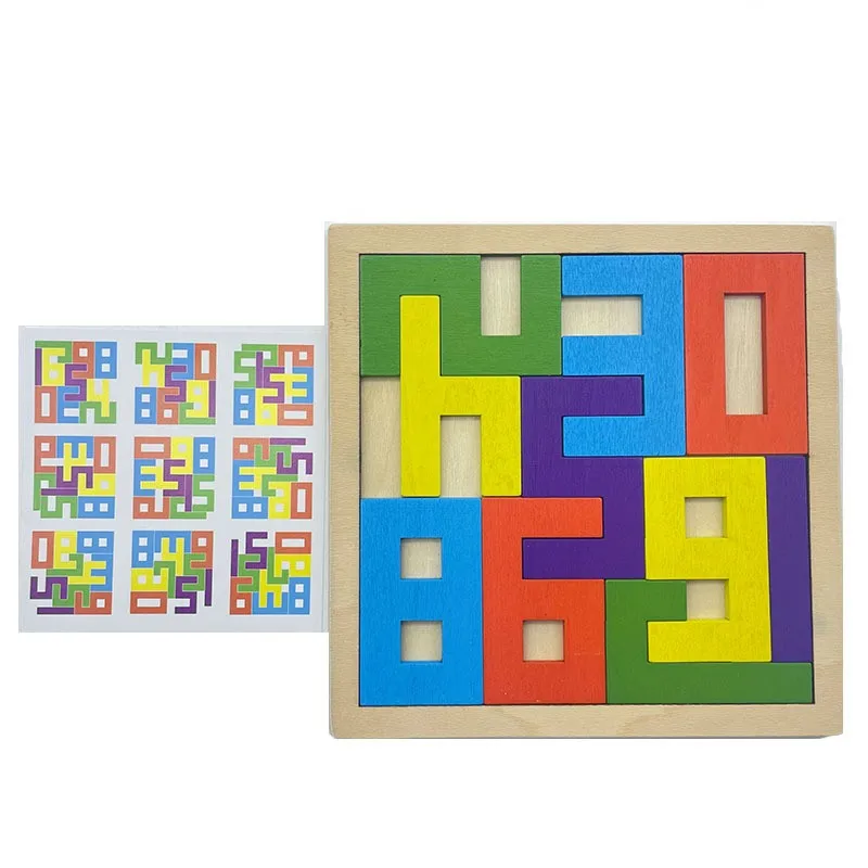 New Wooden Math Numbers Mind Brain Teasers Puzzle Game