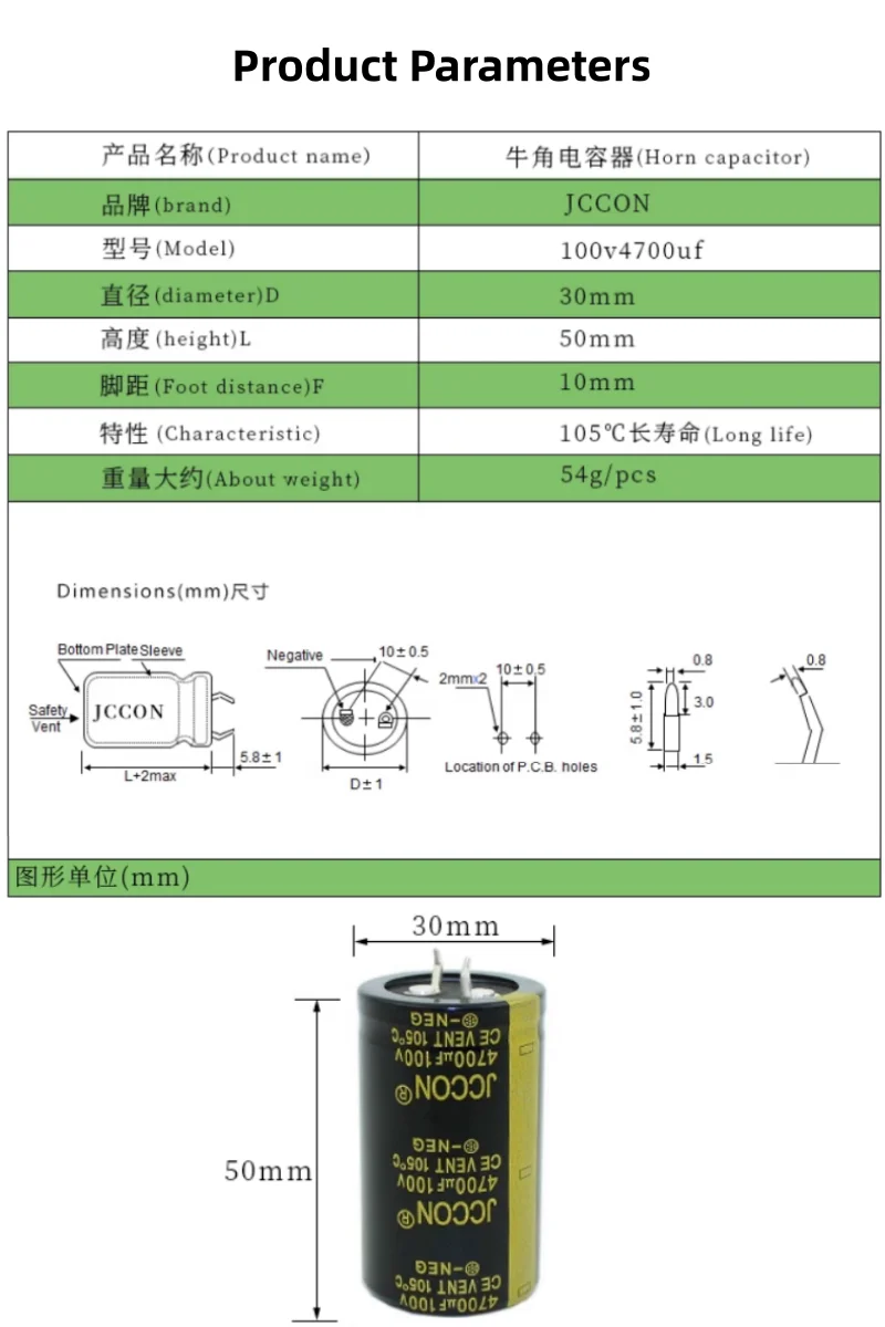 100v4700uf 100v Audioverstärker Netzteil Filterkondensator 30x50