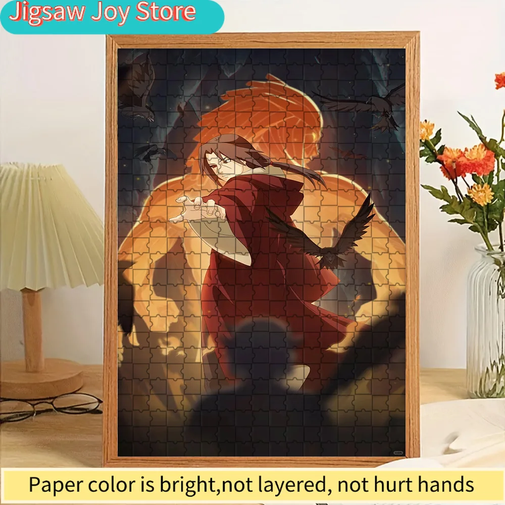 

Бумажный пазл с изображением Итачи Учихи из аниме «Наруто» (Сусаноо и сцена с вороном), премиум-качество, яркий принт высокой четкости, гладкая, без дефектов, прочная конструкция.