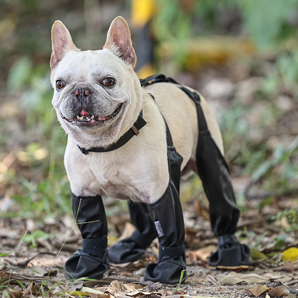 Dog Suspenders Boots for Outdoor Waterproof Anti-Dropping Universal Dog Shoes Paw Protectors Adjustable Pet Booties Dog Supplies