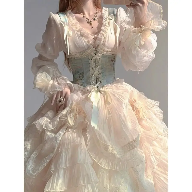 

Flower Wedding Lolita Gorgeous Suit Women's Dress Sweet Cos Halloween Heavy Industry