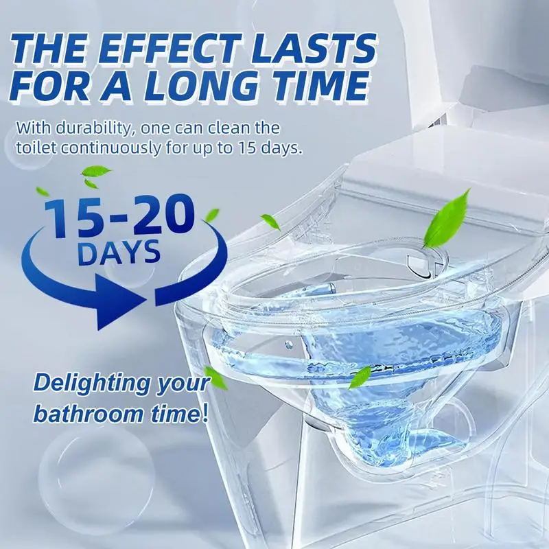 Toilet Bowl Cleaner Tablets 10Pack Bathroom Cleaning Supplies Bathroom Toilet Tank Cleaner Effective Quick Foaming Action For view 5
