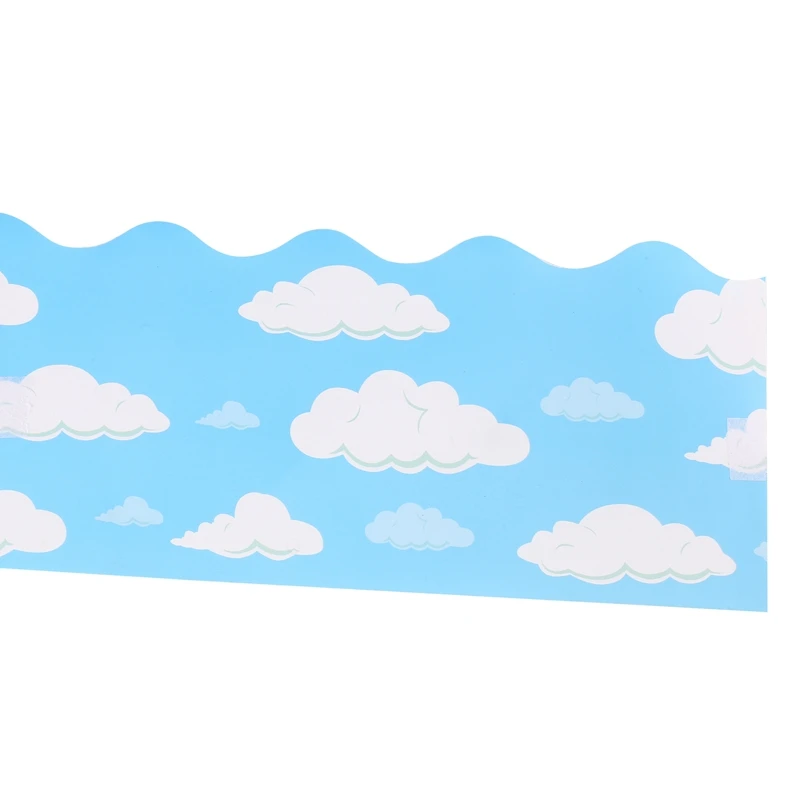 Scalloped Bulletin Board สติกเกอร์ขอบ Bulletin Board สติกเกอร์ขอบ Board Trim สําหรับตกแต่งห้องเรียน 32.8 ฟุต