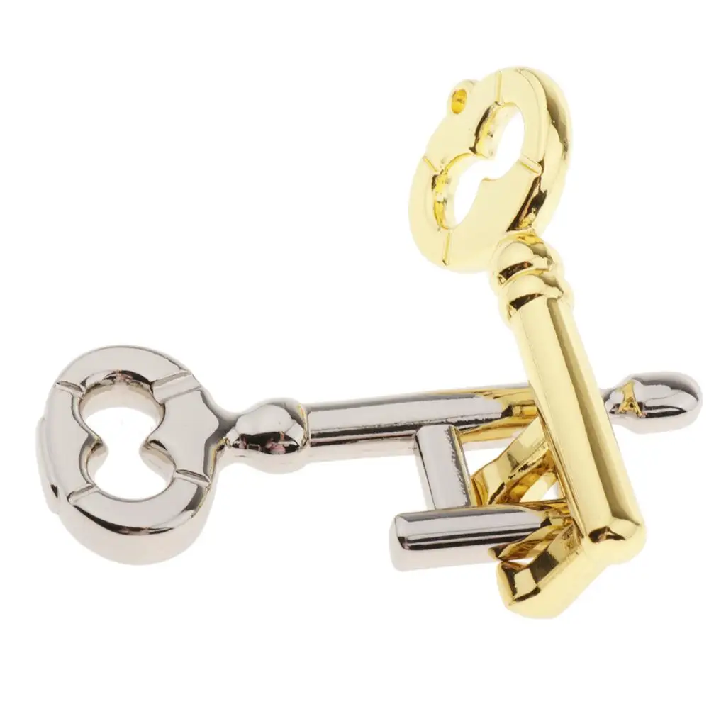 Mini rompecabezas para niños, anillo de Metal, rompecabezas IQ, juego educativo para familia y oficina