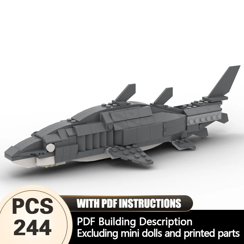 

Creators Animal Series Model MOC Building Bricks Sand Tiger Shark Modular Technology Gifts Holiday Assemble Children Toys Suit