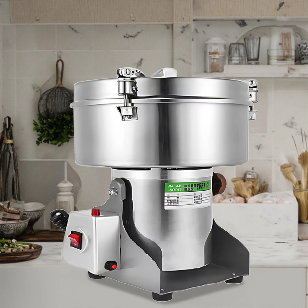4500g Capacity Electric Powder Home Use High Speed Flour Grain Herbs Cereals Spices Mill Grinder