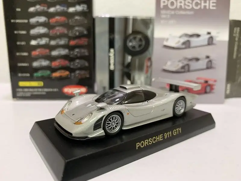 1:64 KYOSHO porsche  911 GT1 Collection die cast alloy trolley model ornaments gift