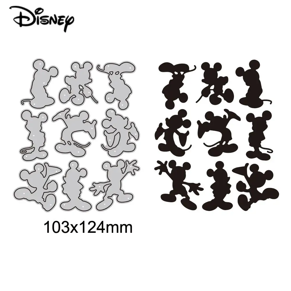 2023 New Disney Mickey Mouse Naughty Metal Cutting Die Stencils for DIY Scrapbooking Paper Album Decoration Embossing Paper Card