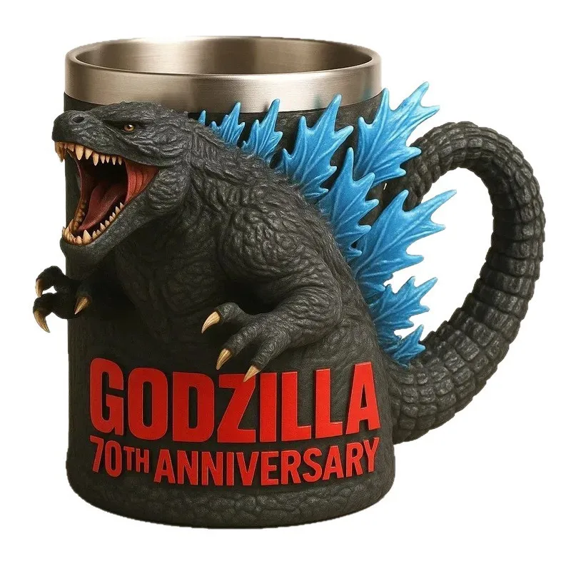Taza de resina Godzilla 70th Anniversary3Dmug Godzilla 70th Anniversary, regalo decorativo, 13cm