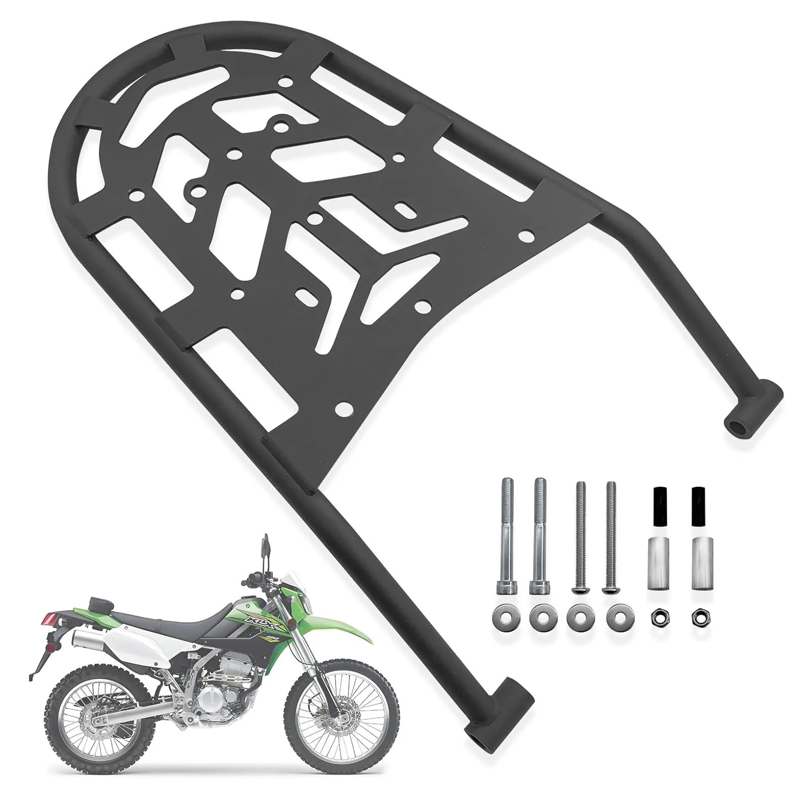 Motorcycle Luggage Rack KLX300 KLX300SM KLX250S KLX250SF KLX250 Rear Rack for Kawasaki KLX300 KLX250 （09-23）Accessories