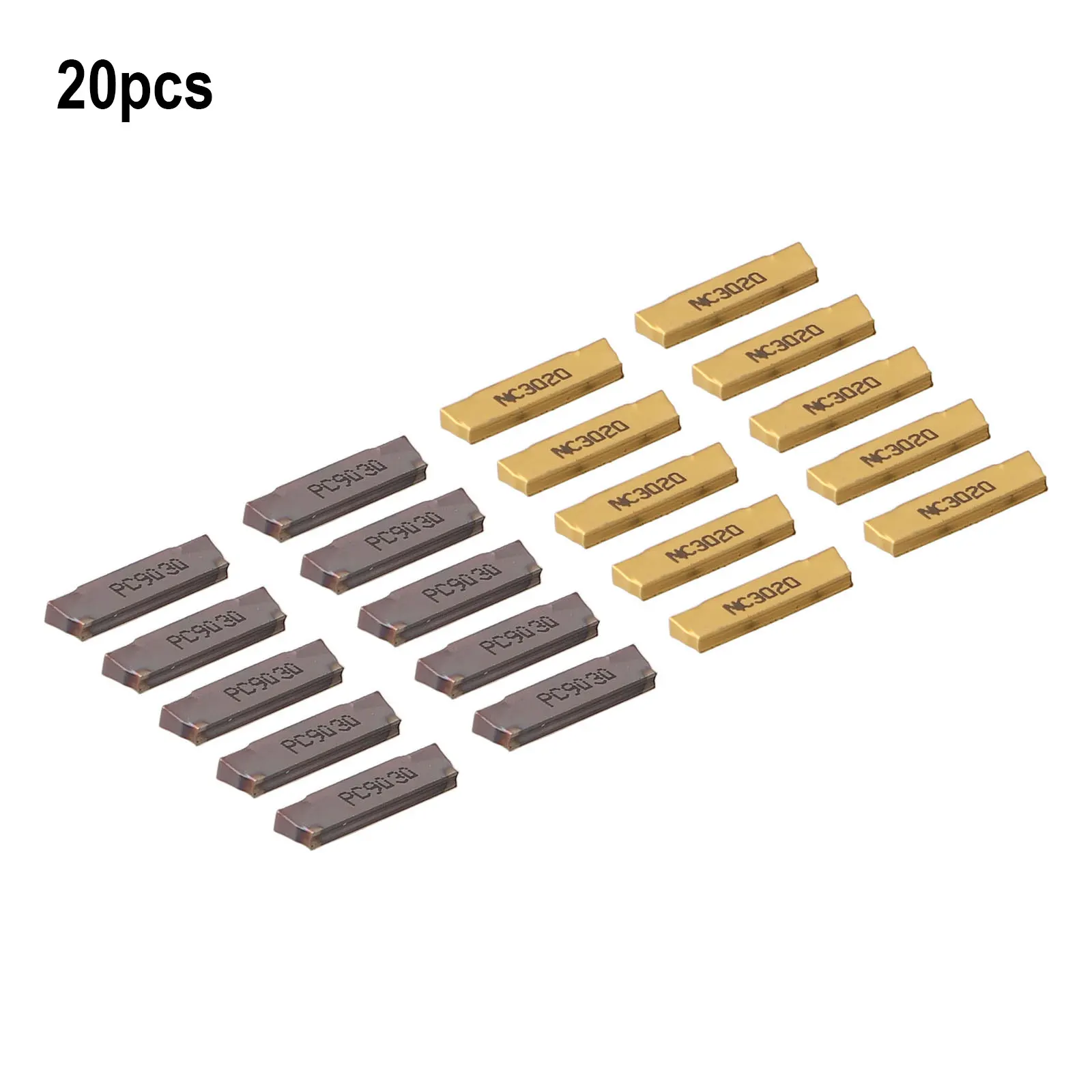 20Pcs MGMN200-G / MGMN200-G LDA 2mm Grooving Parting Carbide Insert Cut-off Tool Workshop Equipment Power Tools Inserts