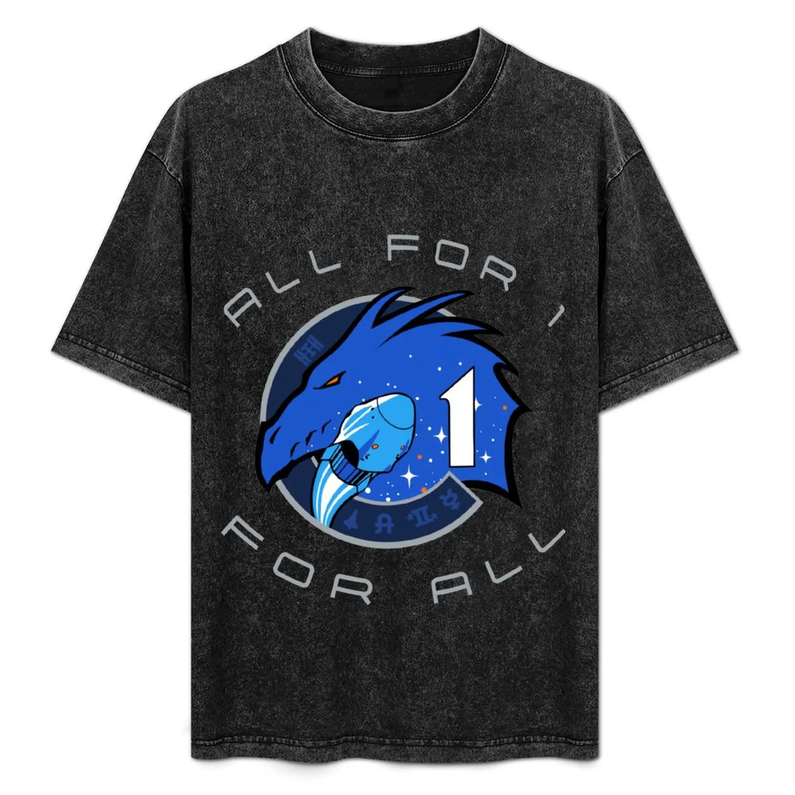 

SpaceX 'All For 1, Crew-1 For All' Logo Design. T-Shirt customs cute tops mens graphic t-shirts hip hop