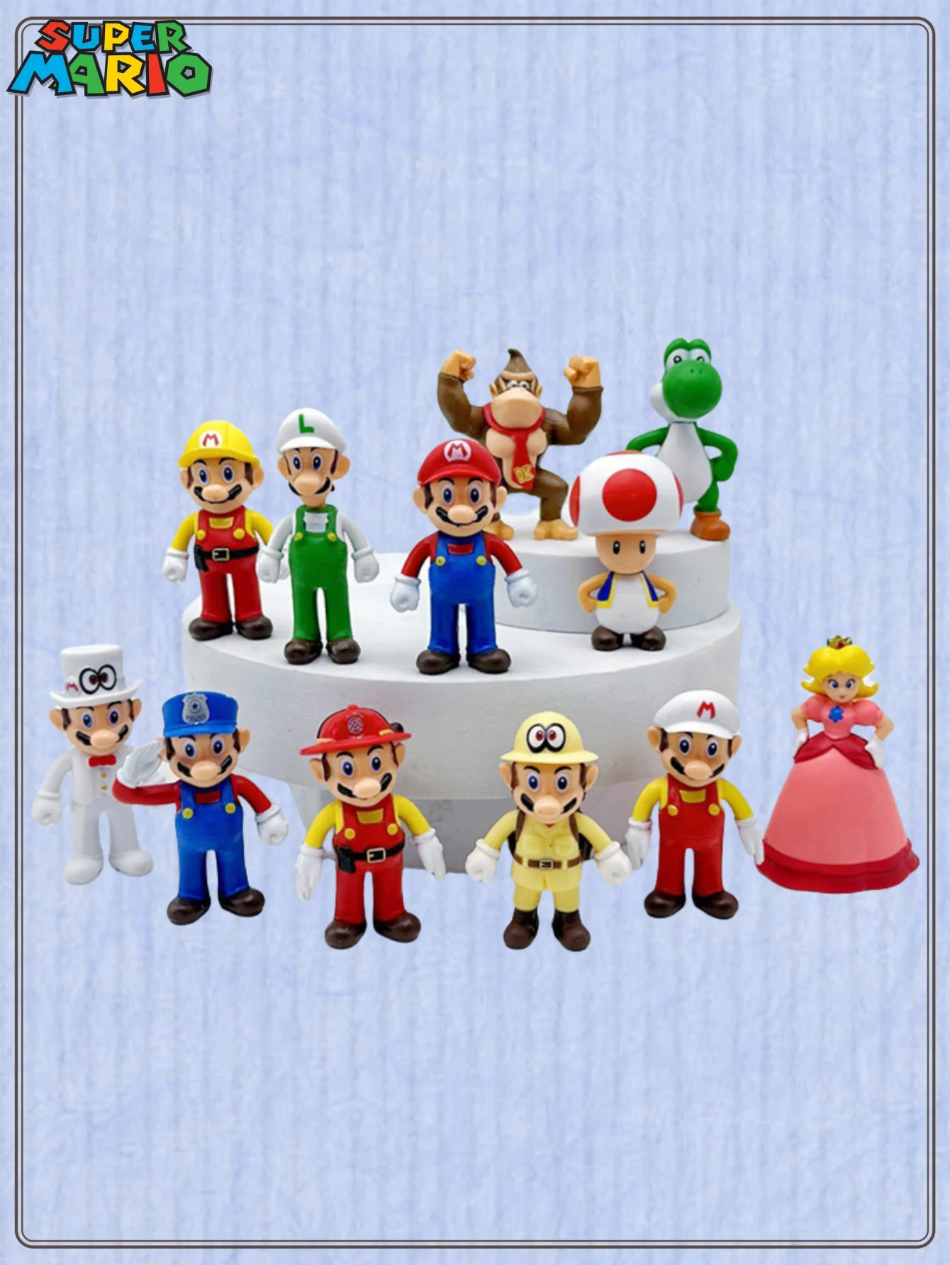 1/3/5/8/12 قطعة مجموعات MINISO Super Mario12 من دمى سوبر ماريو، تماثيل سلسلة ألعاب ماريو، زخارف نموذجية. أفضل الاسمية الاحتفالية #4