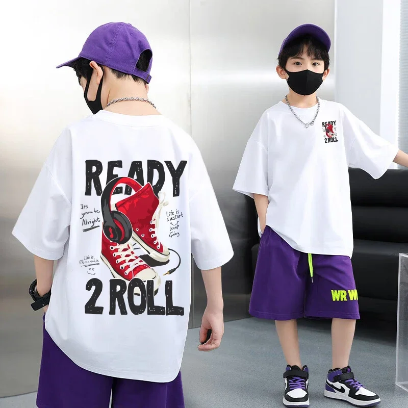 

Nickelodeon 100% Cotton Short-Sleeved Children's T-Shirt - Summer New Design - Loose-Fitting and Versatile for Boys and Girls