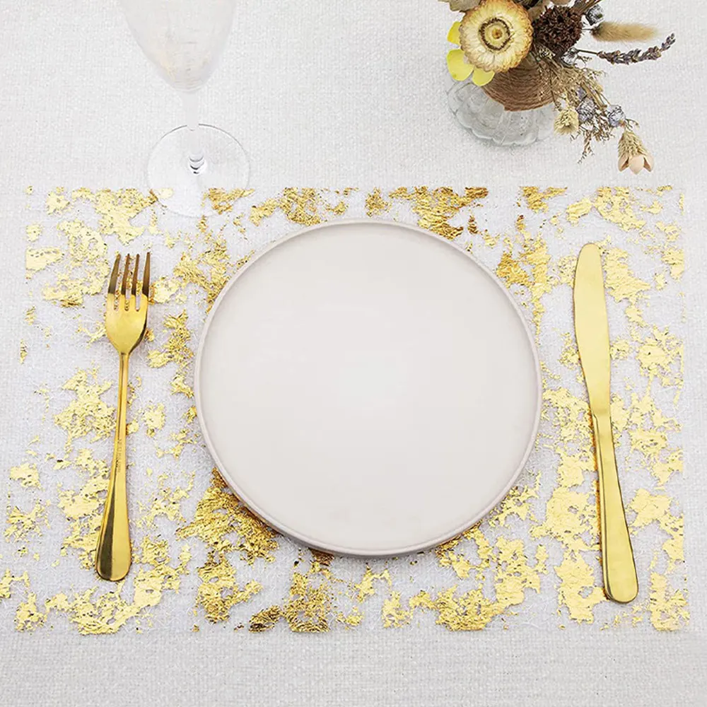 Sparkle Metallic Table Runners Gold Silver Thin Table Runner Glitter Sequin Metallic Foil Mesh Roll Birthday Party Decor Wedding