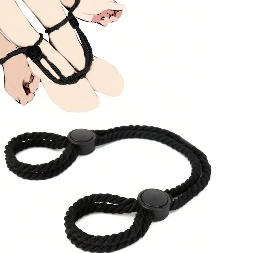 Adjustable Rope Cuffs Sexy Bondage Handcuffs Ankle Cuff Restraints Bracelet Erotic  Adult Toys Couples Flirt Tool Binding Gadget