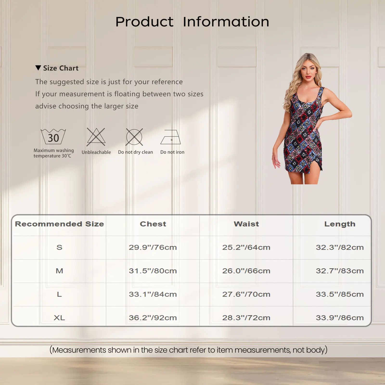 Damen Allover-Pailletten, figurbetontes Minikleid, U-Ausschnitt, Schlitzsaum, vollständig gefüttert, glitzerndes Argyle, hoher Schlitz, kurze Kleider, Party-Vestidos