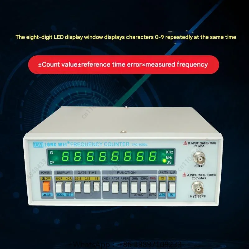 2700 Frequency Meter AC Frequency 100MHZ Signal Sine Wave 50Ω Resistance Frequency Tester