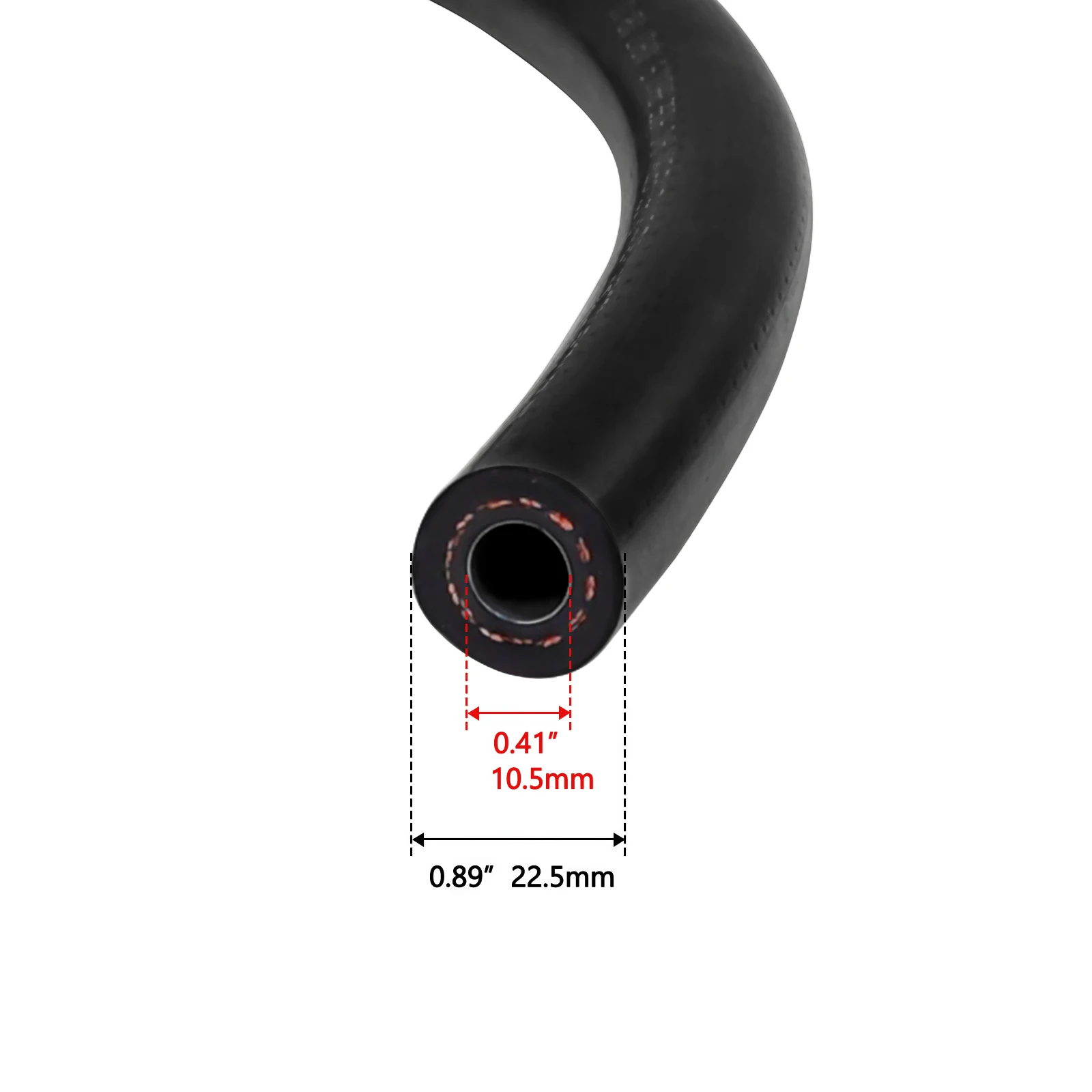 1 metro # 6 # 8 # 10 # Tubo flessibile per climatizzatore 12R12 R134a a parete sottile in nylon con barriera, per gas refrigerante e sistema di condizionamento