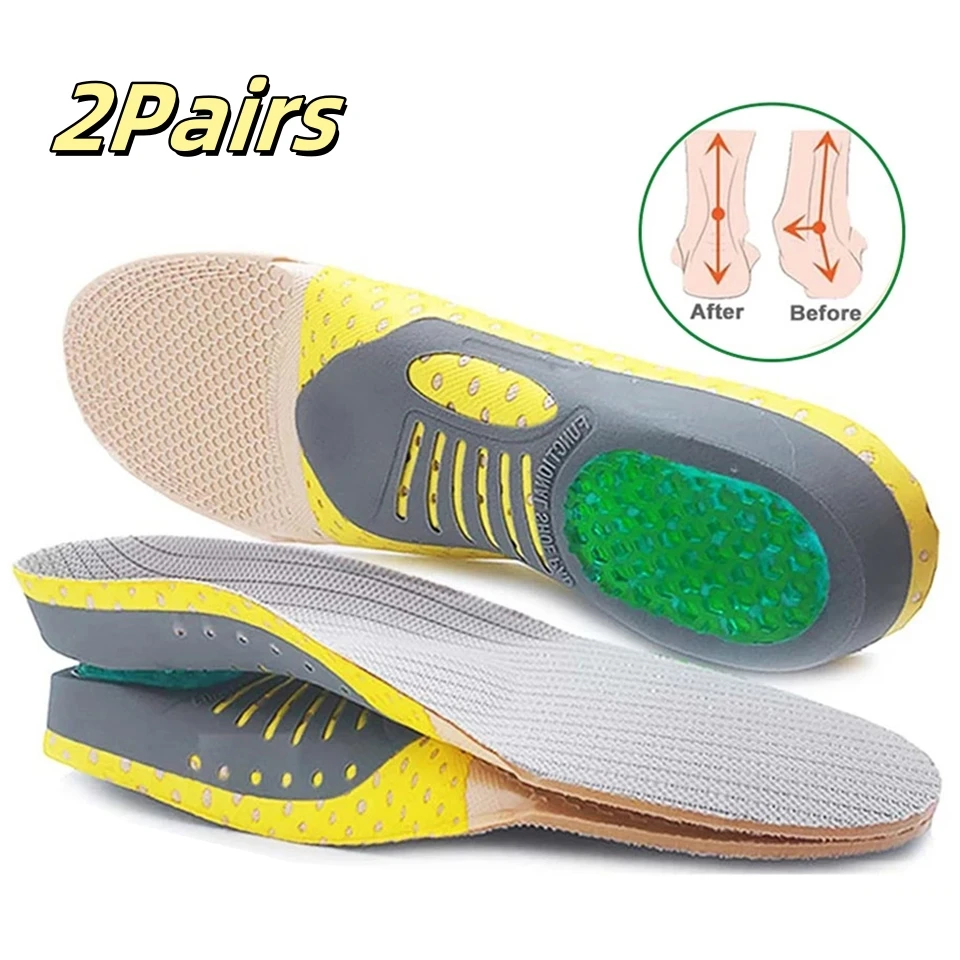 

2 пары ортопедических стельок, ортопедическая подошва для здоровья плоскостопия, подушечка для поддержки свода стопы, подошвенный фасциит, стельки для ухода за ногами, ортопедические стельки