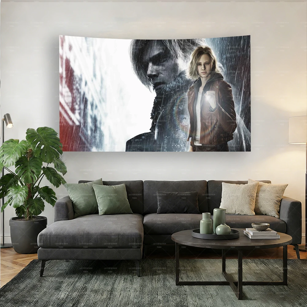 R-Resident E-Evil Tapestry Flag, Outdoor & Garage Decoration, Wall Banner for Bedroom Decor