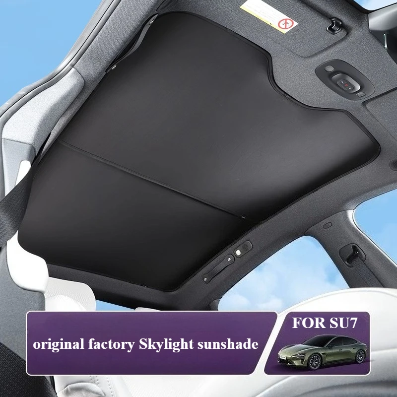 

Fit for Xiao Mi su7 sunroof shade car skylight sunblock Sun protection heat insulation shade modified interior accessories