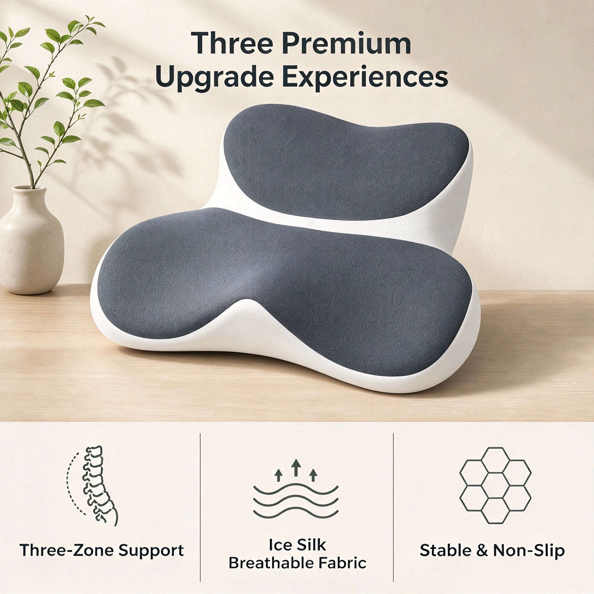 Meditation Cushion Ergonomic Seat Cushion for Cross-Legged Sitting Spine Support Posture Corrector for Yoga Home Sitting