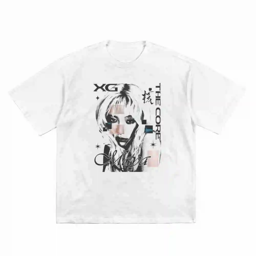 Maya XG Kpop The Core World Tour Hypnotize First Howl Short Sleeve Tee 100% Cotton T-Shirt