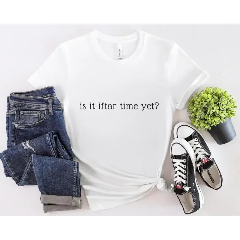 Is It Iftar Time Yet Ramadan Shirt Funny T Mubarak Gift Kareem Simple