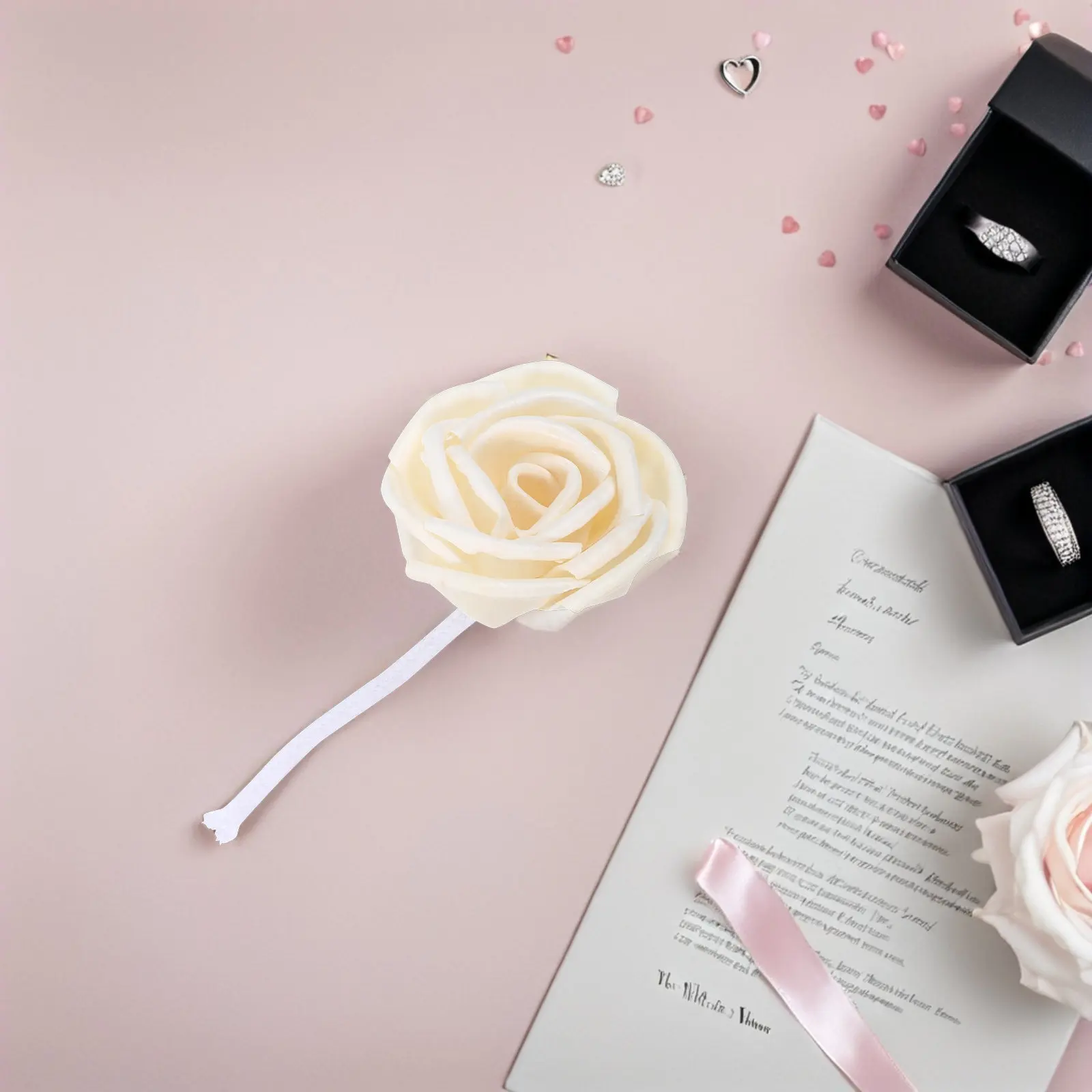 2Pcs Flower Diffuser Stick Preserved Rose Head Cotton Thread Essential Oil Aroma Diffuser No Fire Room Office