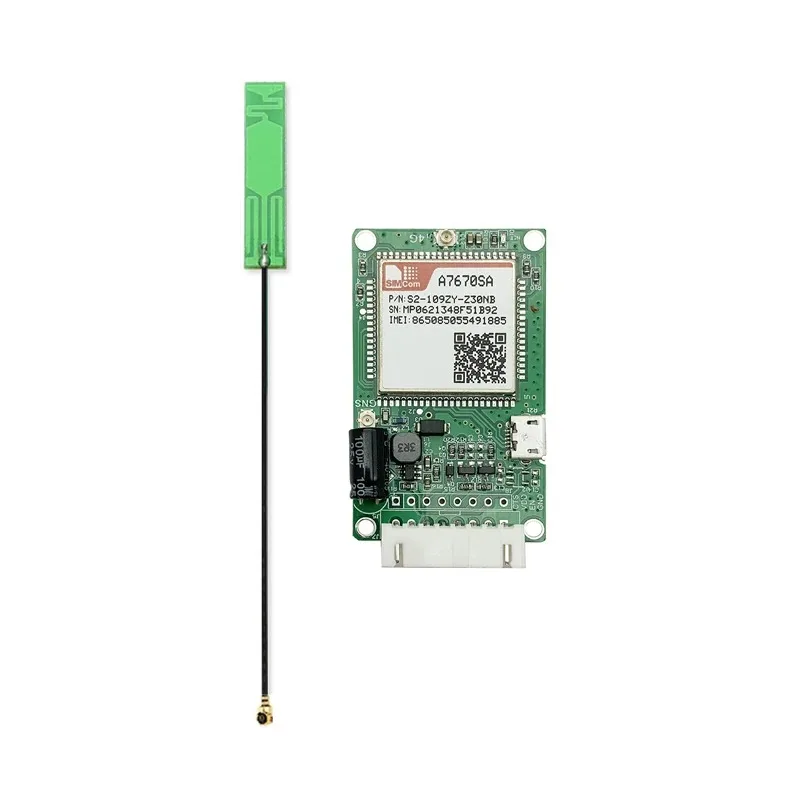 SIMCOM A7670SA LTE Cat1 module core board with SIM card slot TTL UART 2G LTE-FDD B1/B3/B5/B7/B8/B20 GSM 900/1800MHz