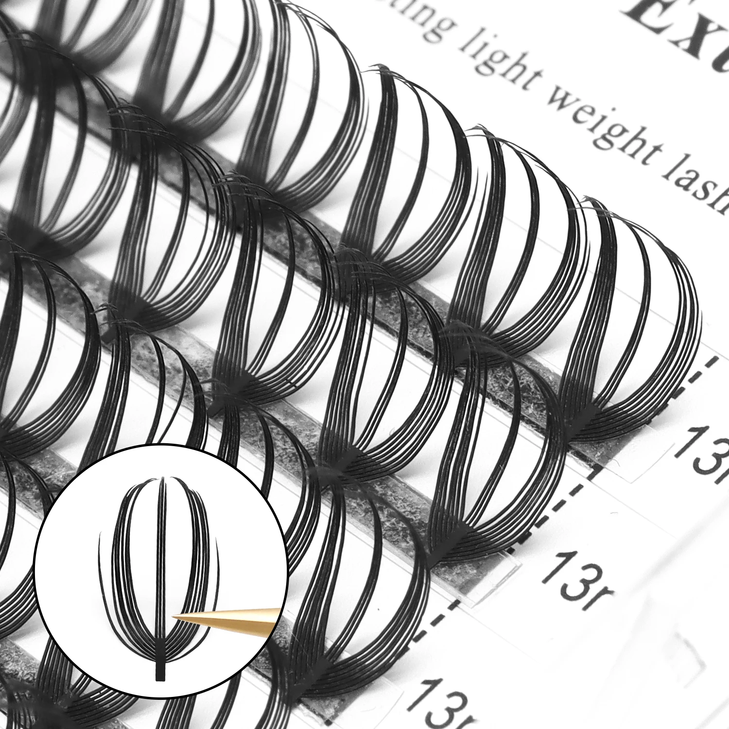 시우스자키 뉴 버터플라이 코믹 스파이어 래쉬 소프트 프리메이드 팬 래쉬 러시안 볼륨 속눈썹 연장 개별 인조 속눈썹