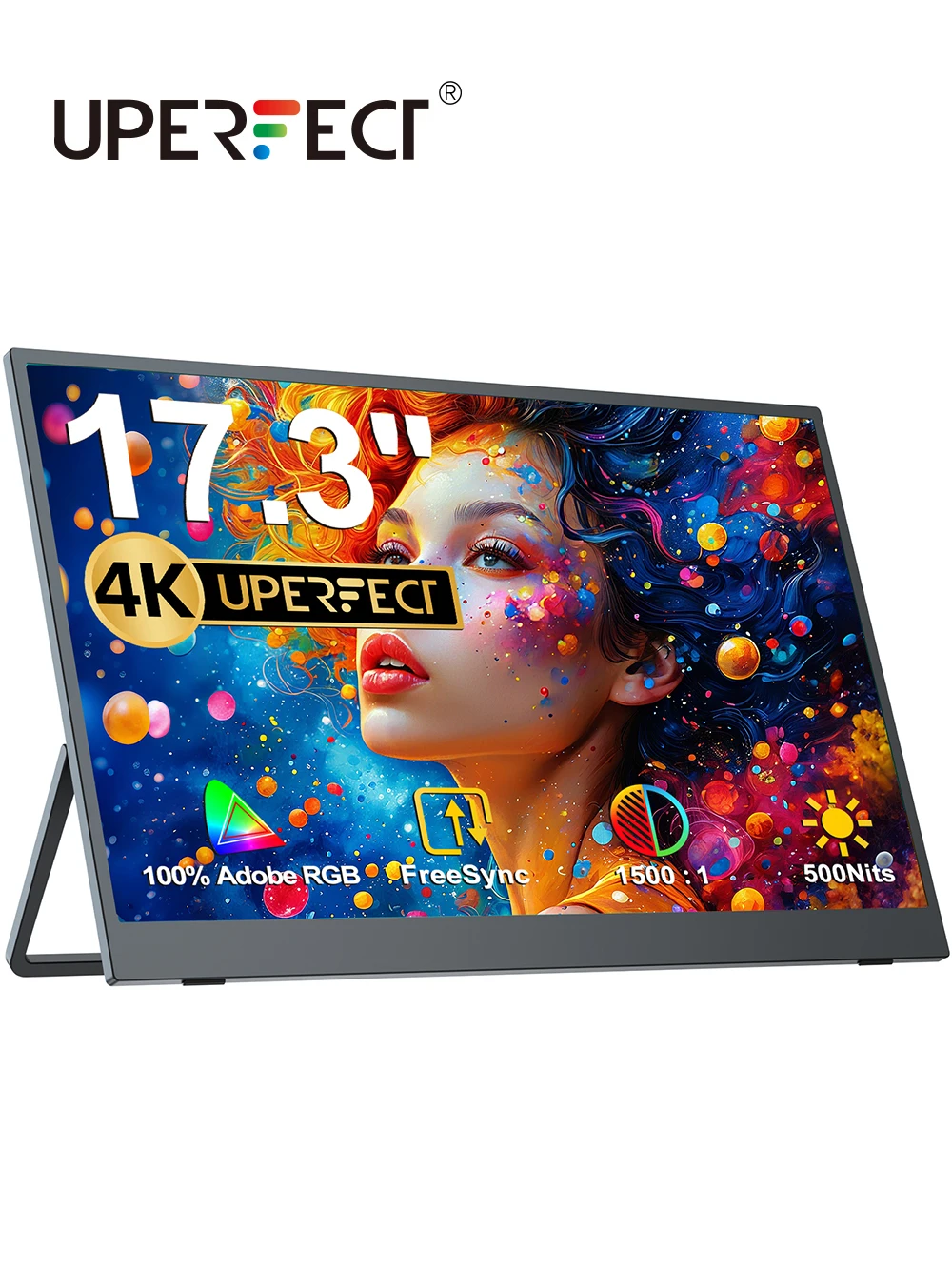 

Портативный монитор UPERFECT 4K 17,3 "3840*2160 100% Adobe IPS внешний дисплей игровой ПК экран для коммутатора ноутбука Mac Xiamo huawei