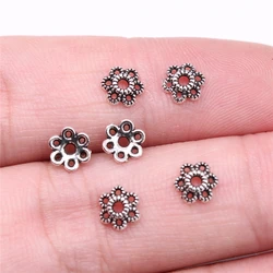 WYSIWYG 50pcs 6x6x2mm Bead Caps For Jewelry Making DIY Jewelry Findings Alloy Charms Pendant