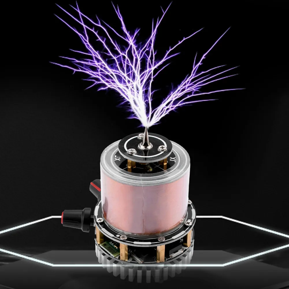 Artificial Lightning Mini Plasma Music Tesla Coil Arc Generator Teaching Tool Wireless Lighting Bluetooth Connectable