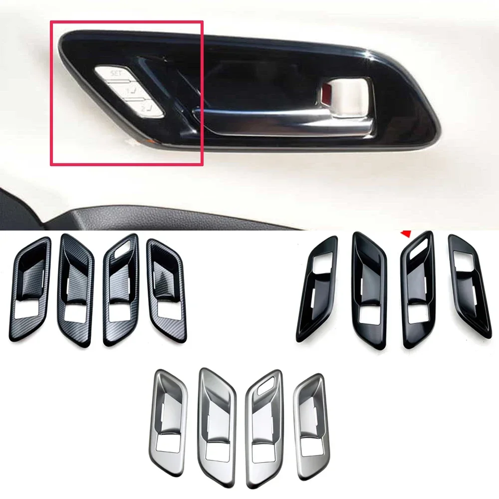

LHD RHD для Toyota Crown Cossover 2023 2024, углеродное волокно, внутренняя дверная ручка автомобиля, чаша, накладка, украшение, аксессуары для интерьера