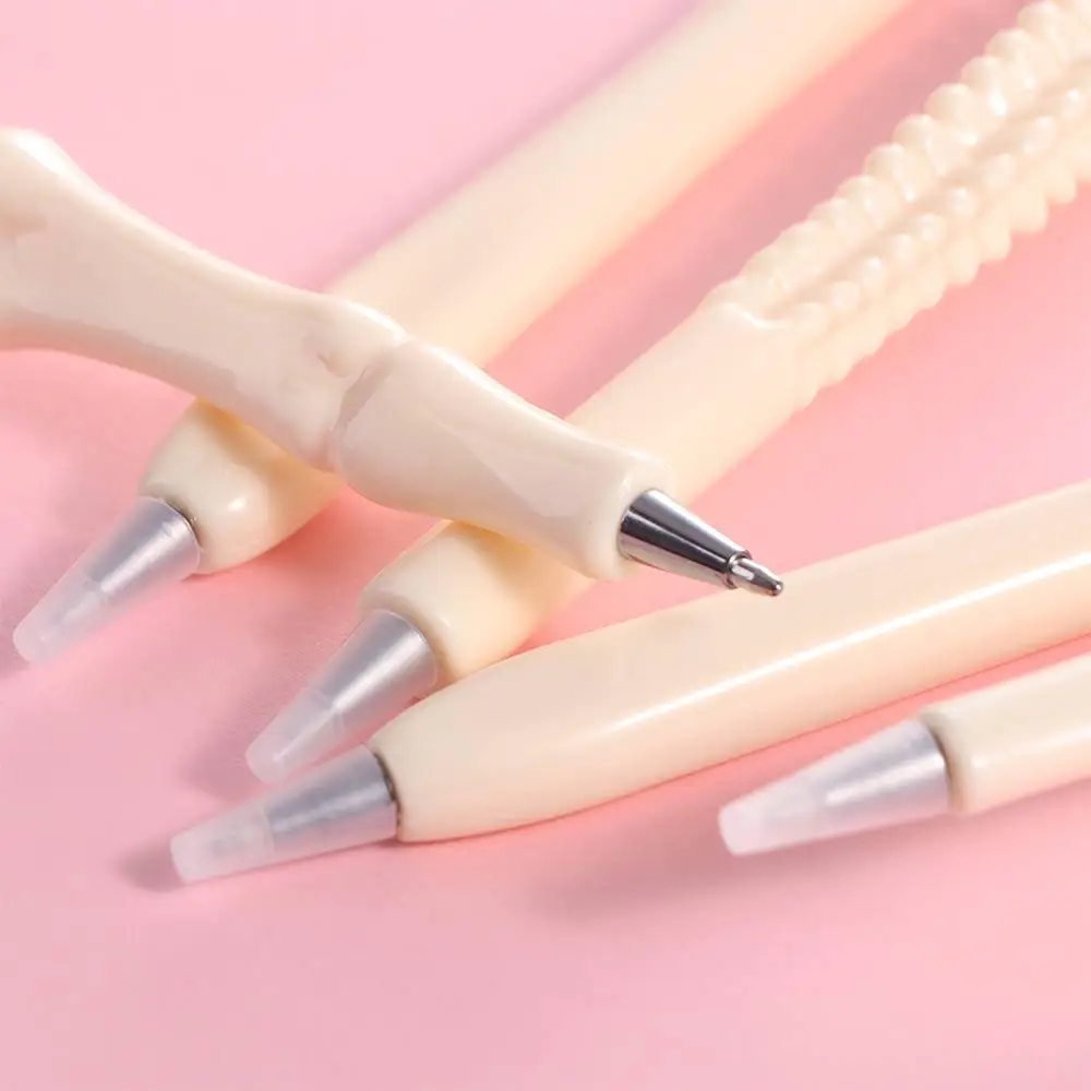 

5Pcs Type 1.0 Bone Ballpoint Pens Length 14.7cm Press Bone Shaped School Pens Bone Blue Ink Bone Shape Ballpoint Gift