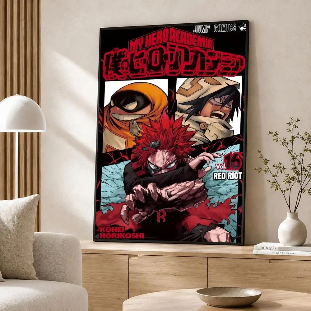Anime My Hero Academia Poster Poster-Wandaufkleber, wasserfest, selbstklebend, HD-Kunst, Schlafzimmer, Bar, Dekoration – Detail 18
