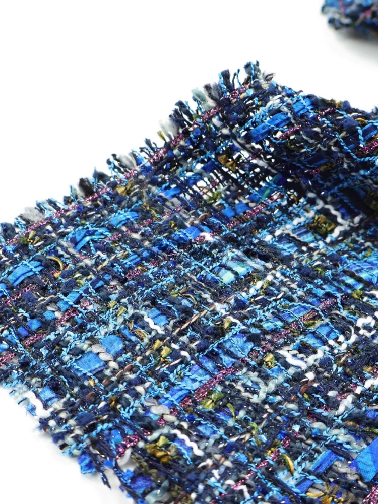 

Drape Tassel Soft Tweed Knit Fabric for No Elasticity Fashion Dress Clothing Set Diy Per Meter Sewing Material Cloth Wholesale