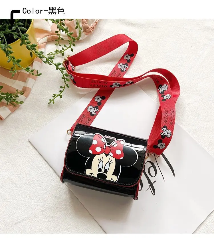 Disney New Shoulder Bag Mickey Mouse Cute Mini Crossbody Bag Children\'s Wallet Minnie Mickey Mouse Cartoon Girls Side Bag