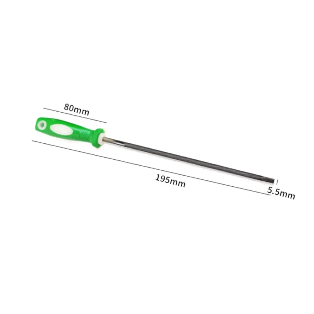 1pc 28,5 cm runde hohe Kohlenstoffs tahl schärfen Kettensäge Kettensäge Ketten feilen Schärfer Kunststoff griff Handwerkzeuge Zubehör