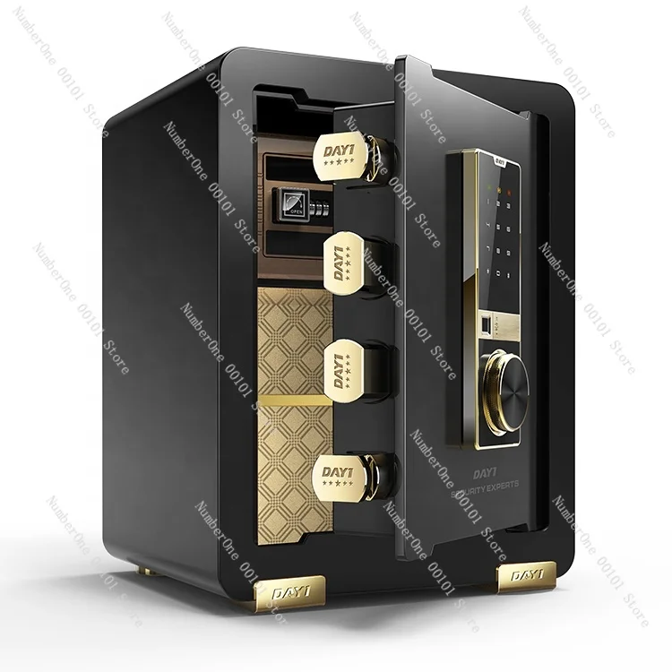 Steel Security Biometric Digital Currency Safe Deposit Box Fingerprint Home Hotel Combination Electronic Safe Deposit Box