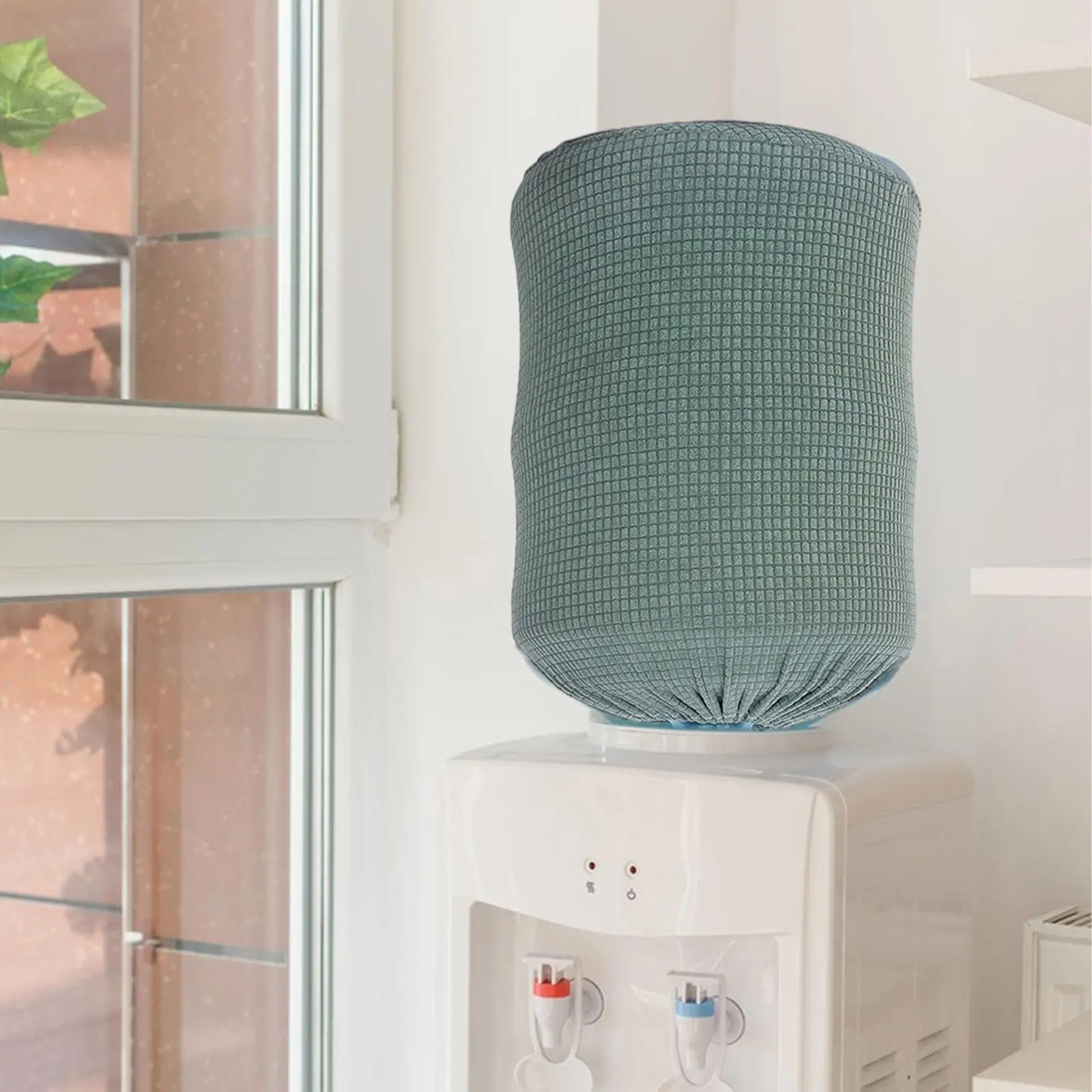 Water Dispenser Barrel Cover Fabric Dustproof Bucket Protector Elastic for Office Home 5 Gallon Water Bottles