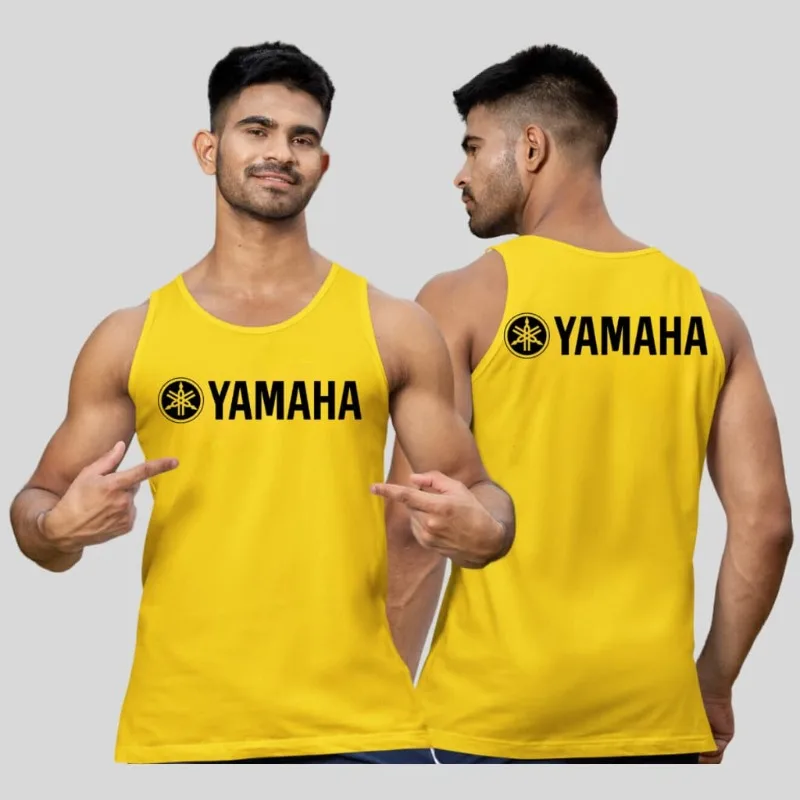 

2026 Summer Trendy Personalized Yamaha Charming Grey Printed Tank Top Men and Women Fashion Quick drying Sports Tank Top