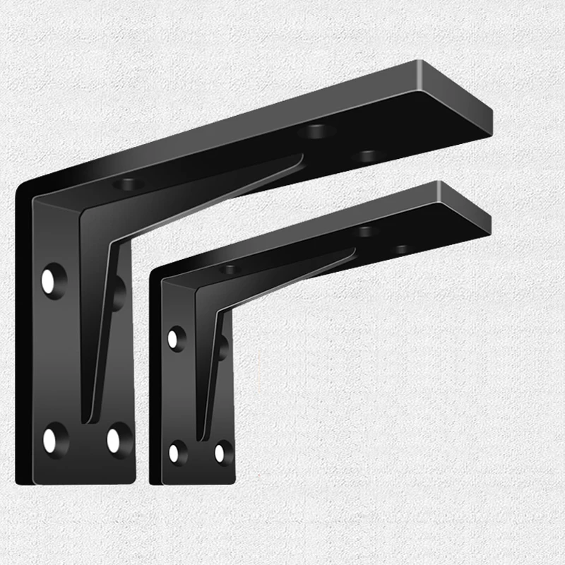 1PCS Thickened Heavy-Duty Triangular Bracket Wall Fixed Layer Plate Bracket Storage Rack Suspended TV Cabinet Hidden Suspended