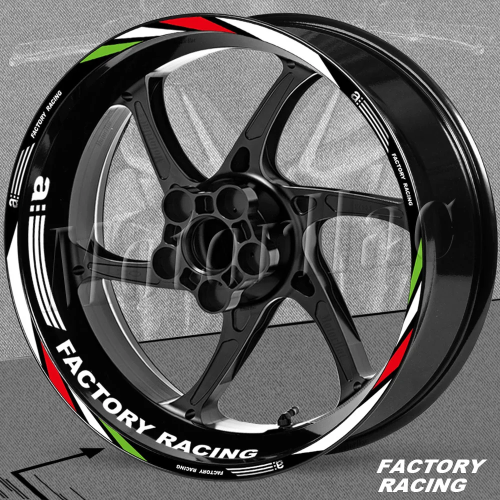 Motorcycle Wheel Sticker 17 Inch Rim Stripe Decal Accessori For Aprilia V4 TUONO 1100 RSV4 RS150/250/660 GPR APR Shiver 750 900