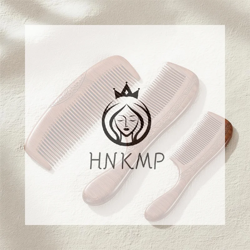 Pocket Wooden Comb Natural Black Gold Sandalwood Ultra-narrow-tooth Wooden Comb Anti-static Lice And Beard Comb Hairstyle