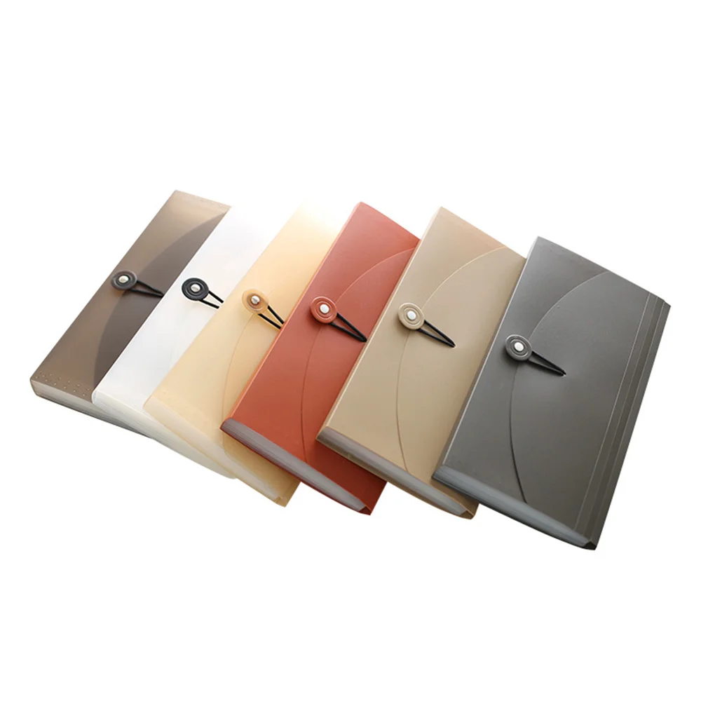 B5 Plastic Portable File Folder File Sorting Organizer 13 Grids Expanding File Folders Waterproof Document Bag Notebook Binder